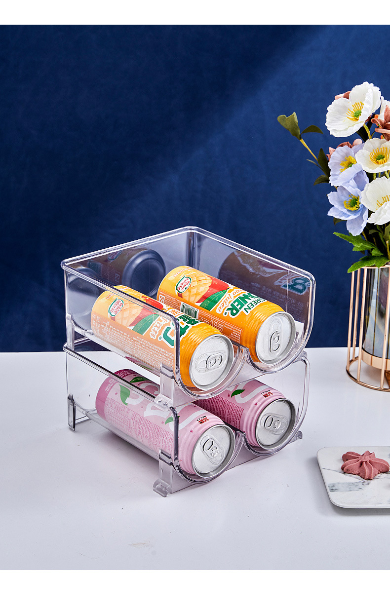 Freely stackable PET thickened multi-functional wine rack, various specifications of high-transparency material storage rack and shelving rack pic 12