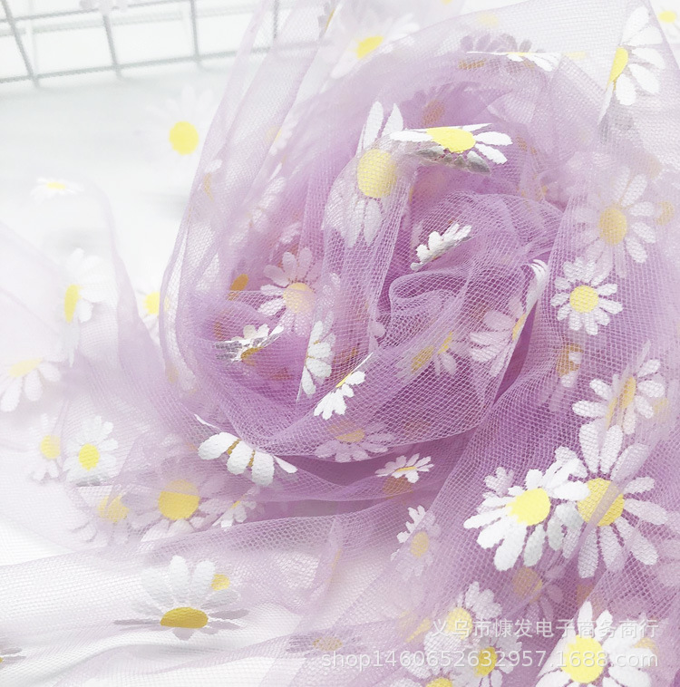 Discount: Daisy gel paste, gauze, soft fabric, stage costumes, performance fabric, veil, princess dress, gauze dress, photo shoot pic 23