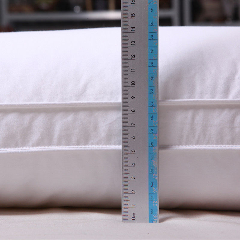 Wholesale five-star hotel pillow cores made of all-cotton feather velvet, adult single-person student neck protection pillows pic 15