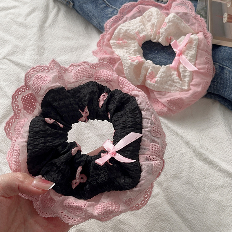 Spring and Summer hair band Collection: Cute trendy hair bands, feminine lace trim hair accessories, sweet and fresh large intestine hair bands pic 26