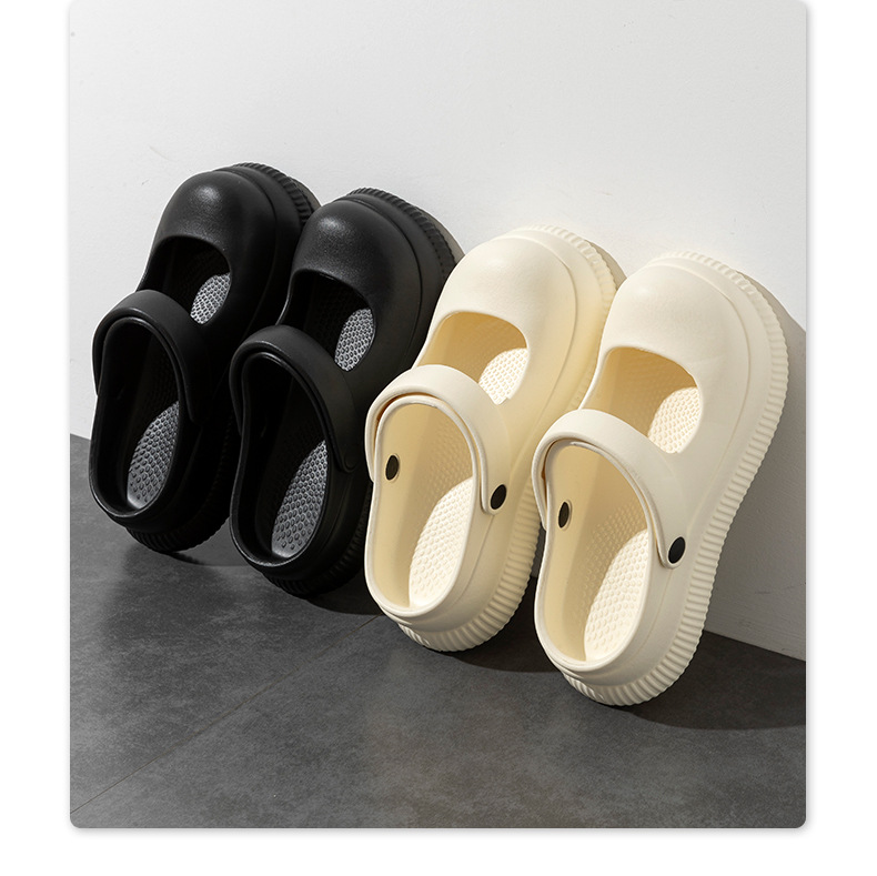 韩版eva外穿一字拖玛丽珍花园鞋高跟凉拖鞋增高踩屎感女拖鞋批发详情4