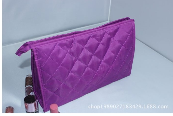 时尚韩版糖果色绣格化妆包手拿化妆包 新款小化妆包厂家直销批发详情9