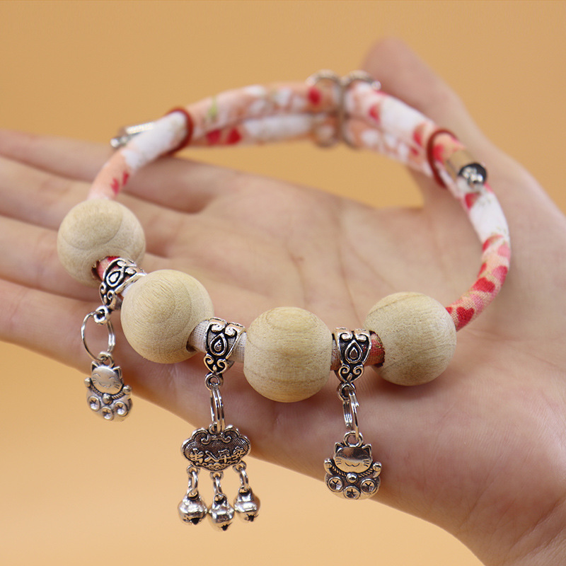 粉色 长命锁 强效驱虫项圈