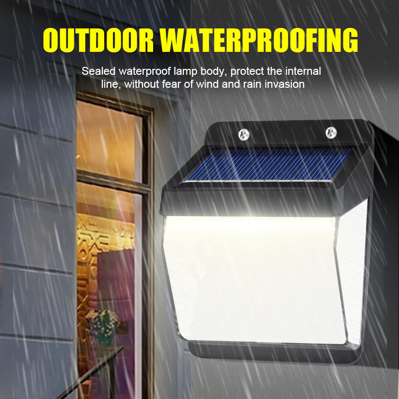 Solar lamps, outdoor courtyard household ultra-bright human body sensor street lamps, staircase fence LED lighting, waterproof wall lamps pic 33