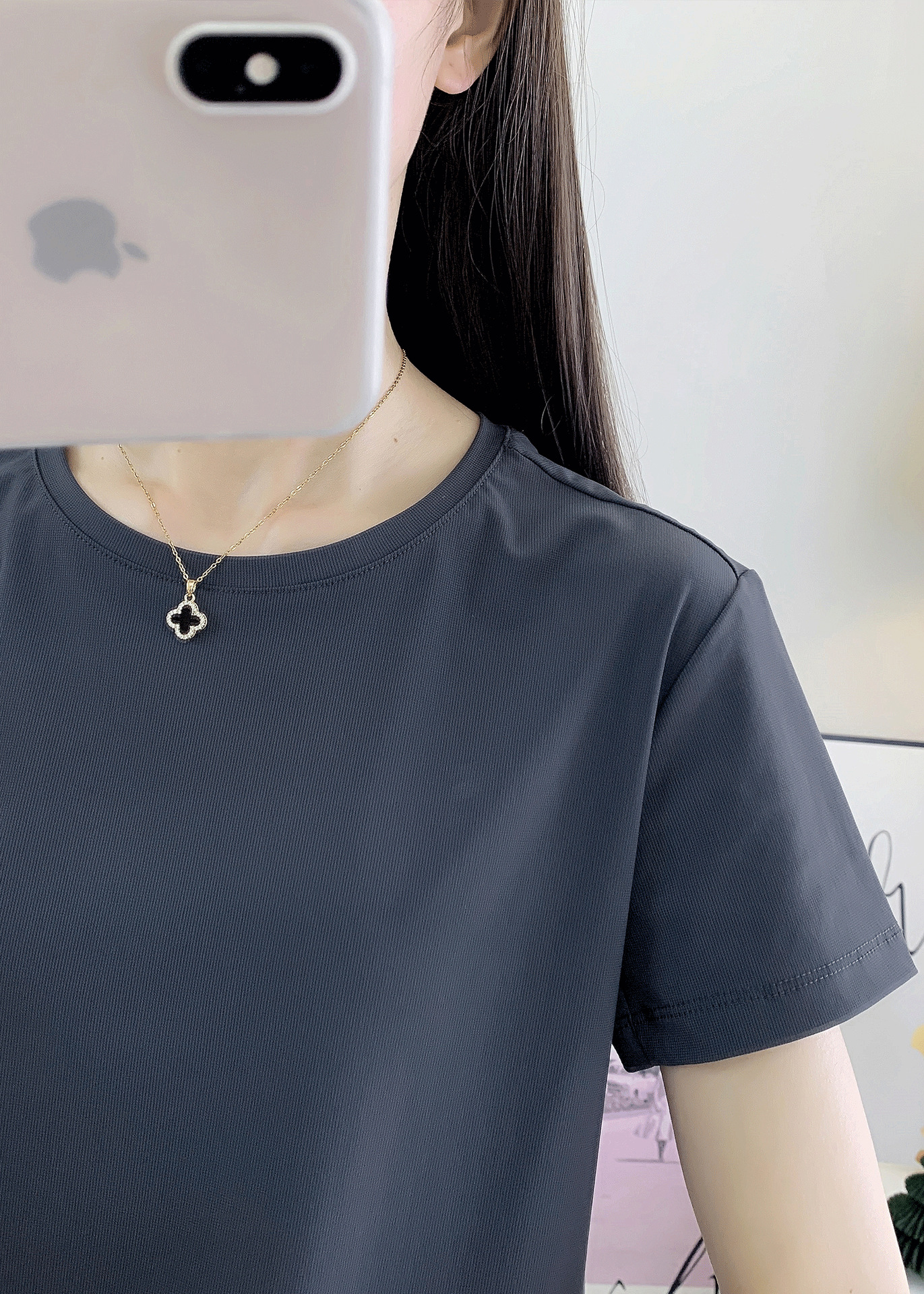 速干衣女短袖冰丝快干衣服批发户外运动跑步快干透气圆领t恤衫男详情32