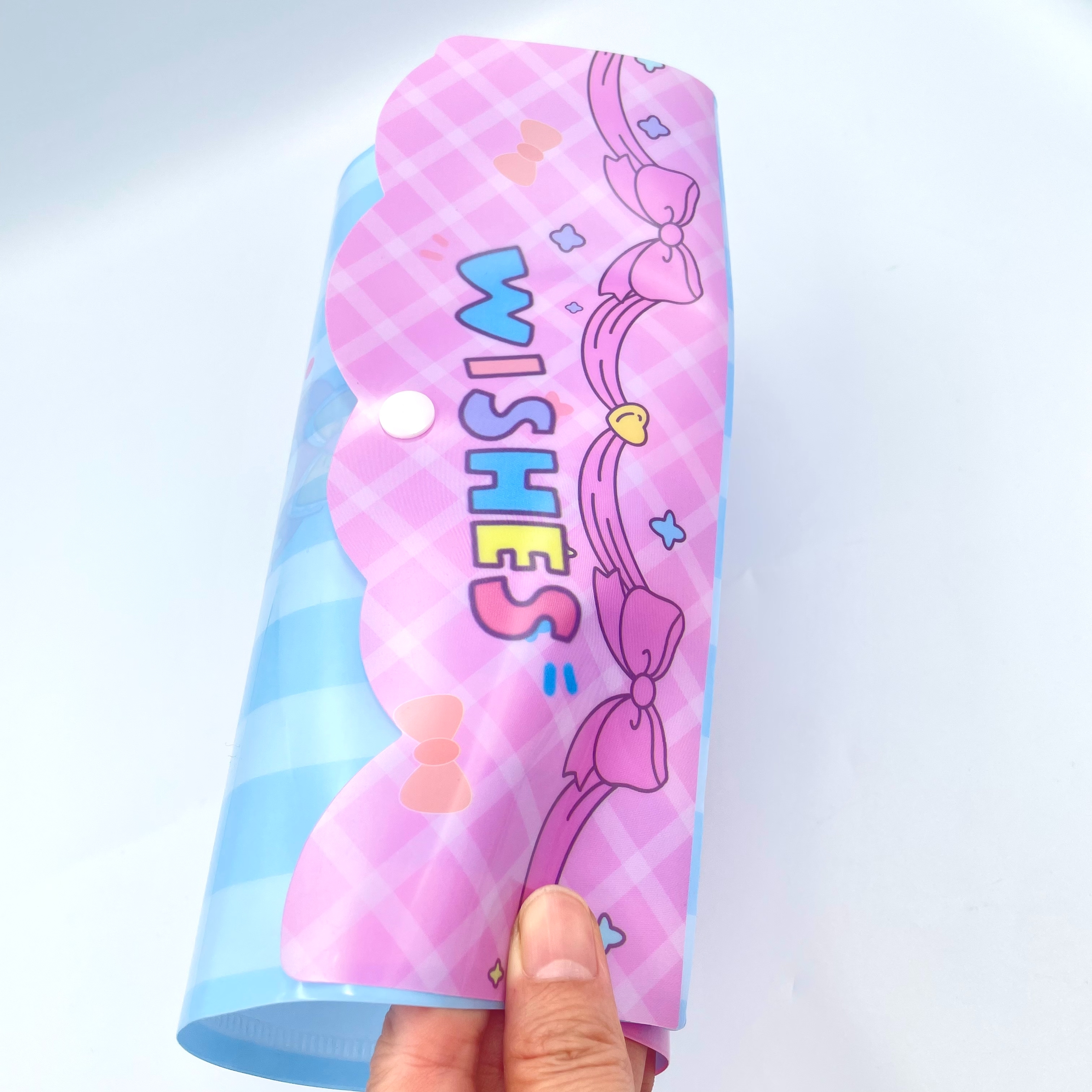 Cartoon printed vertical button bags, office document bags, A4 storage bags, factory direct sales, student test paper classification bags, file bags, plastic document bags pic 10
