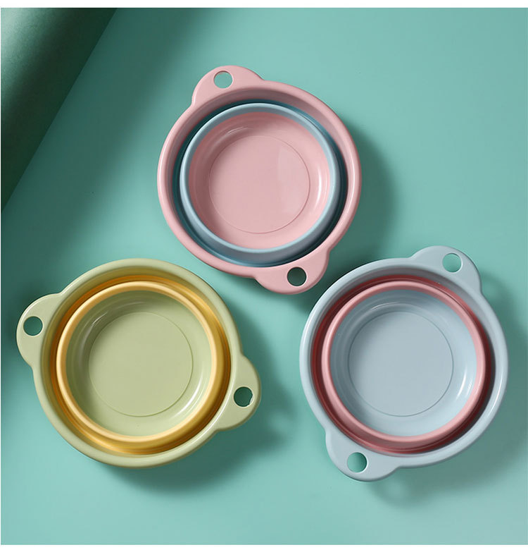 折叠脸盆塑料洗脸盆家用便携式小号旅行洗澡学生宿舍用洗脚大盆子详情8