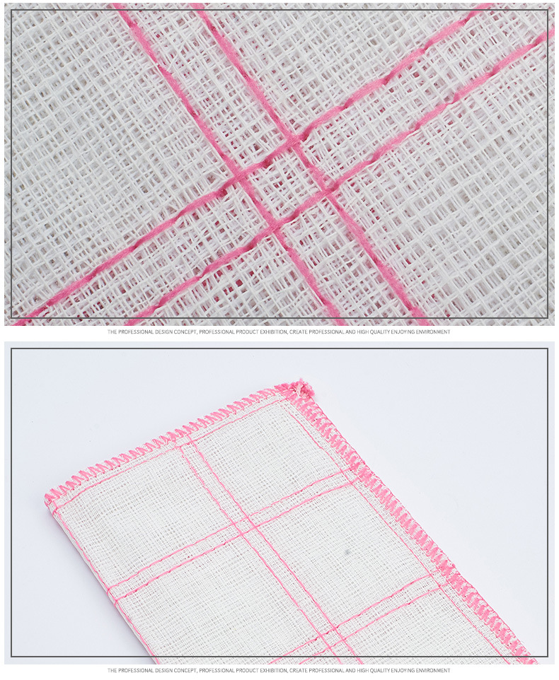 7-layer 36*36cm checkered wood fiber dishcloths, kitchen cleaning cloths, rags, oil-free scouring pads pic 14