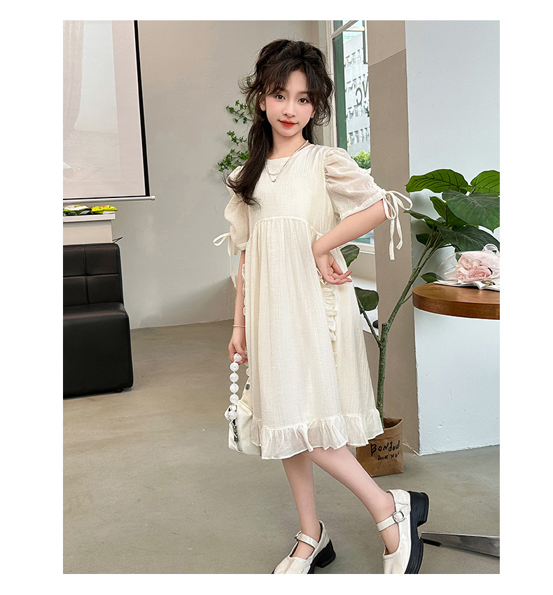 2024 New summer dress for girls, a sweet princess dress for older children, a stylish and sweet long dress for kids pic 12