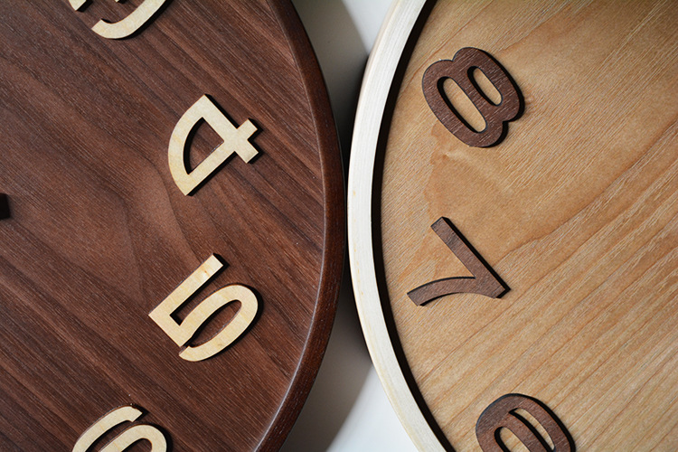 曲木挂钟:挪威森林数字款 静音曲木挂钟中国风潮新款 家居饰品钟详情9
