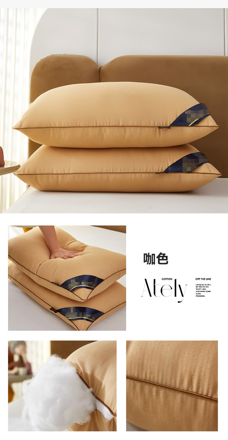 枕头48x74cm枕芯酒店枕头高枕不塌枕头芯一对护颈椎家用会销礼品床上用品详情19