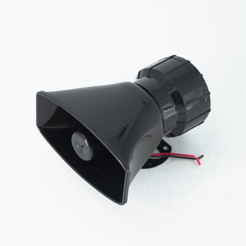 厂家直供汽车摩托车改装车7音无线带遥控警报器12v24v警报喇叭详情2