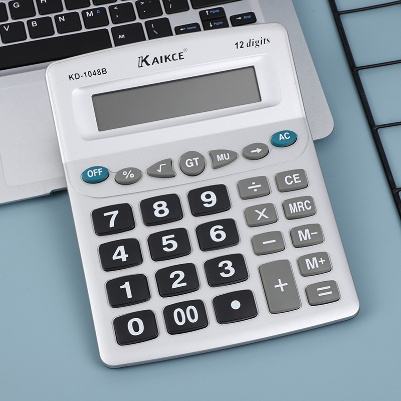 Business financial office calculator, 12-digit large screen calculator, 1048B calculator, factory direct sales pic 1