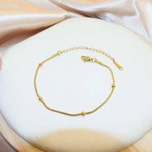 简约钛钢蛇骨圆珠手链女学生手饰品韩版个性冷淡风森系网红饰品详情1