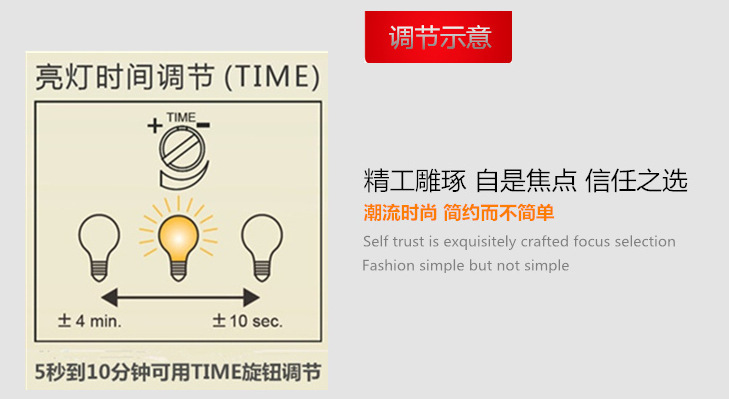 厂家直供红外线人体感应灯头 E27B22螺口感应灯座 LED感应开关灯详情1