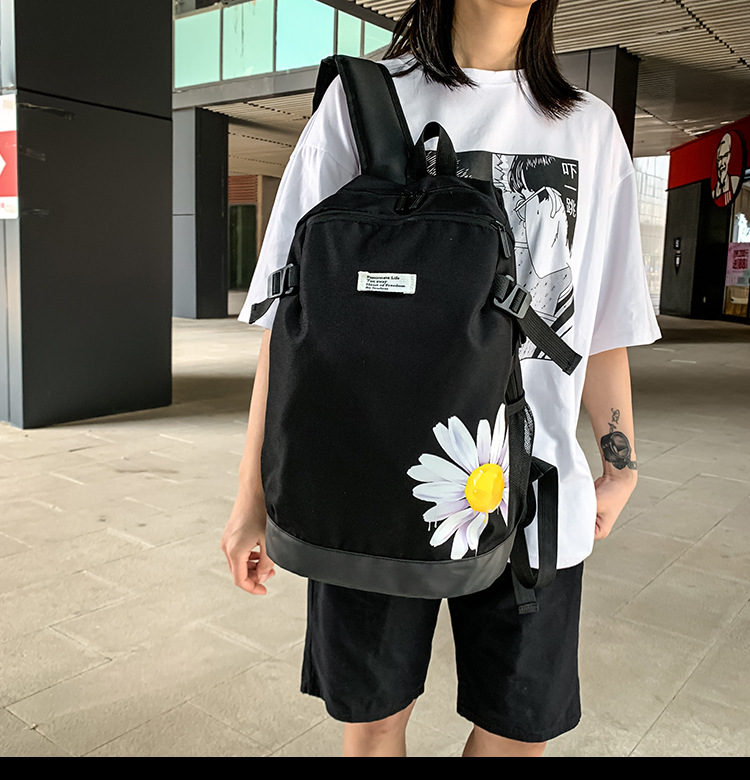 2021 Korean version fashionable couple style cartoon print cool backpack, large-capacity trendy schoolbag for junior and senior high school students pic 34