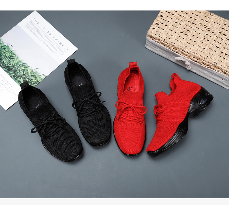 舞蹈鞋秋季新款成人现代舞网面外贸女鞋厂家批发爵士运动鞋女详情6