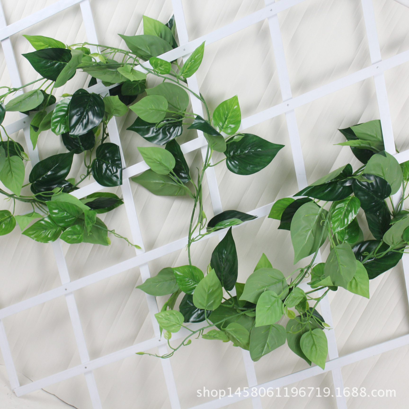 Simulated rubber, green ivy leaves, simulated vine, artificial leaves wholesale, artificial flowers for ceiling decoration, green vine, simulated climbing ivy pic 24