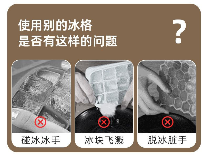 冰块模具冰块模具冰块家用冰块硅胶冰块制造机冻冰储冰按压制冰盒详情3