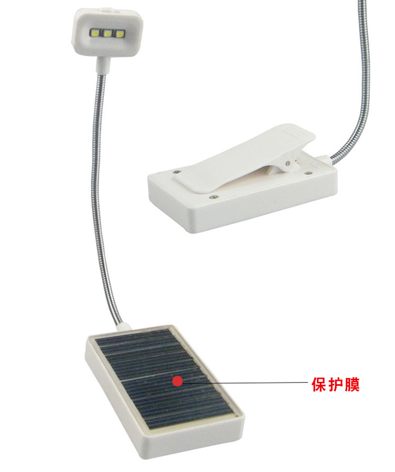 太阳能LED夹书灯学生台灯USB充电阅读灯 学生台灯USB充电阅读灯详情19