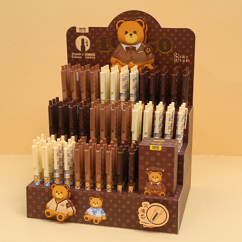 The ST pen tip is extremely smooth. The front of the pen is made of metal and features a ZF2659 illustrator in collaboration with Nandy Bear pic 2