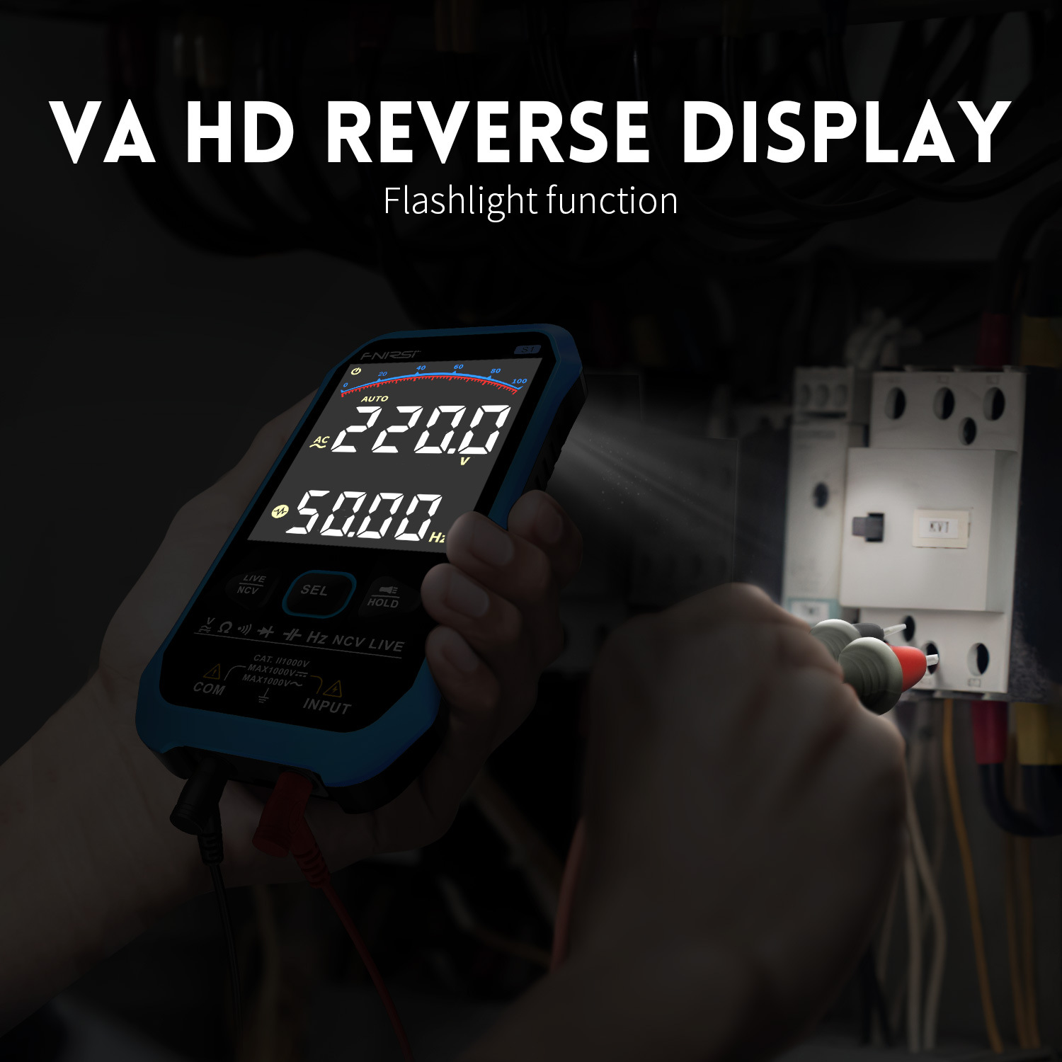 S1 multimeter digital high-precision fully automatic portable ultra-thin anti-burning digital display multimeter, electrician pic 5