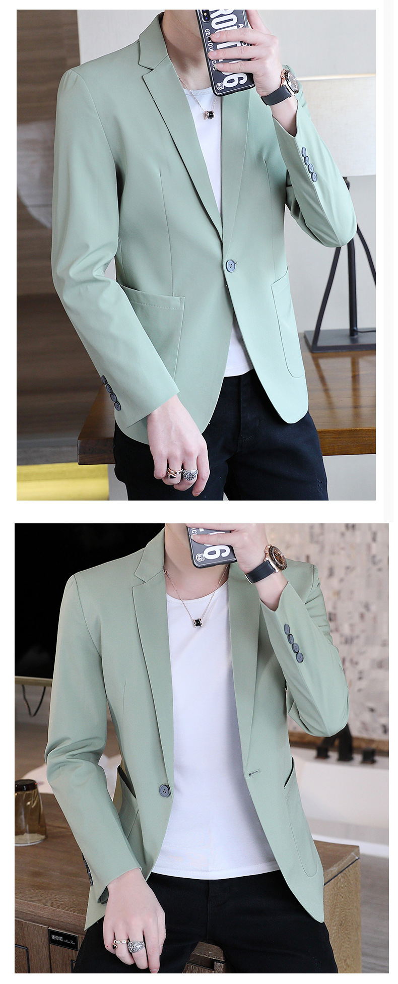 Primavera/otoño 2022 nuevos trajes casuales para hombre versión coreana trajes para hombre trajes para hombre chaquetas de alta gama para hombre pic 16