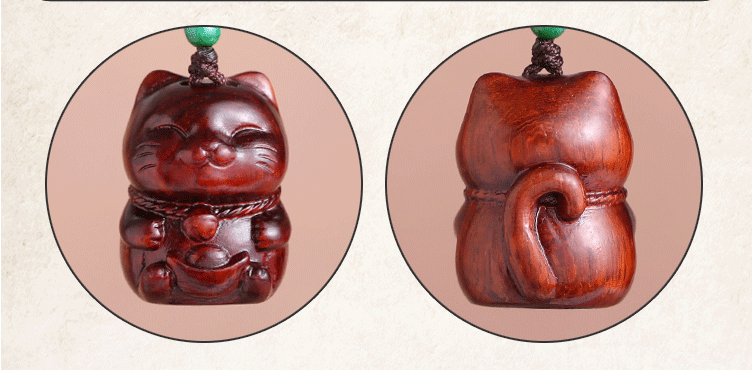 Creative, personalized and cute ebony keychain pendant, plush cat, creative small gift, car key pendant pic 10