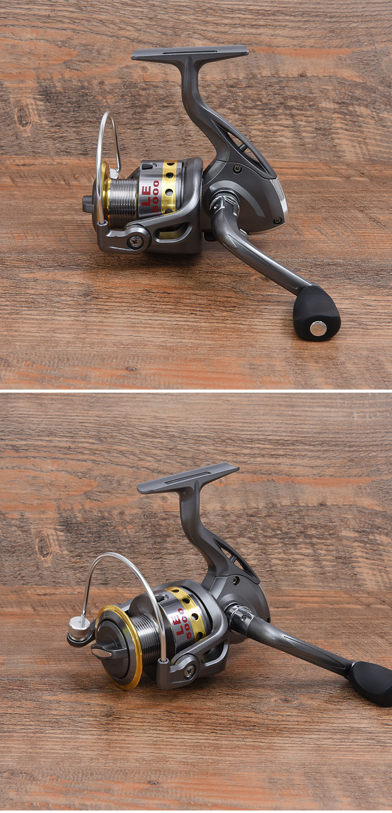 27478 [Leou LE Series Metal Fishing Reel] Metal Wire Cup spinning wheel fishing reel for fishing line export pic 8