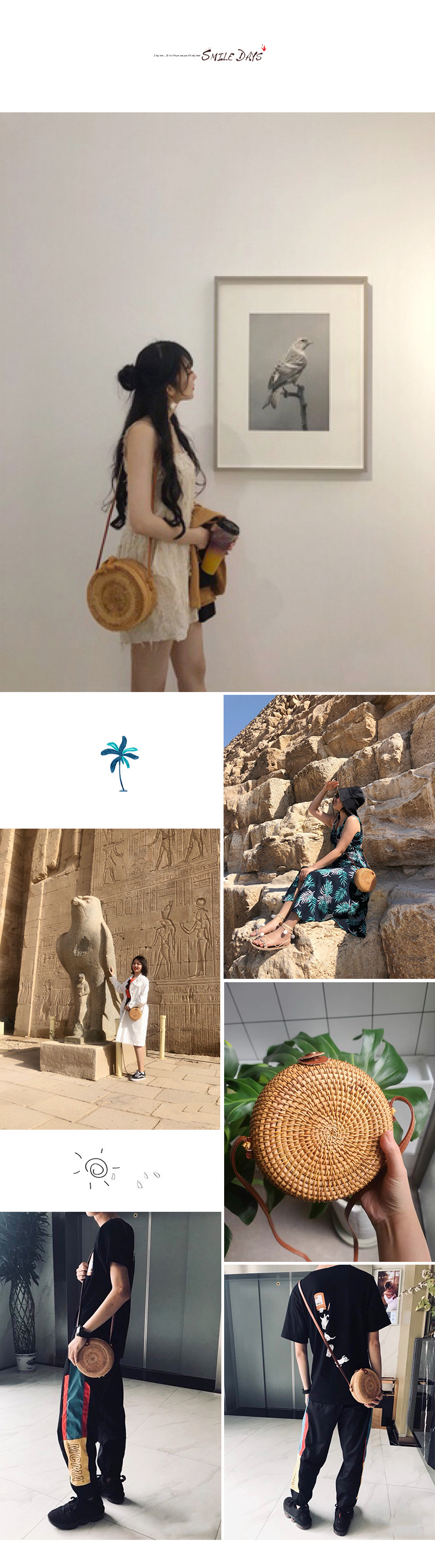 批发藤编包ins女式编织手工包篮子复古文艺手工单肩编织包详情14