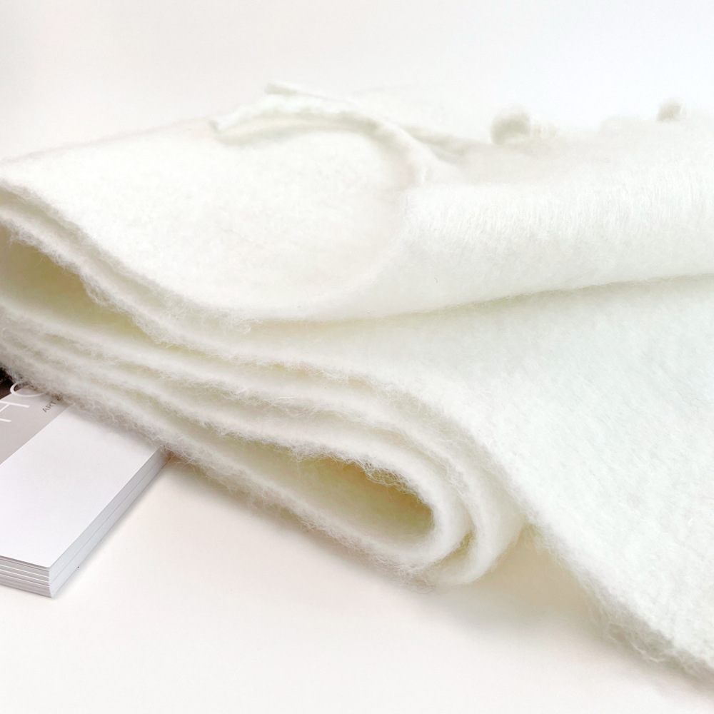 Solid color mohair scarf, sweet potato best-selling warm mid-length scarf, winter shawl, scarf for outerwear, wholesale from Europe and America pic 30