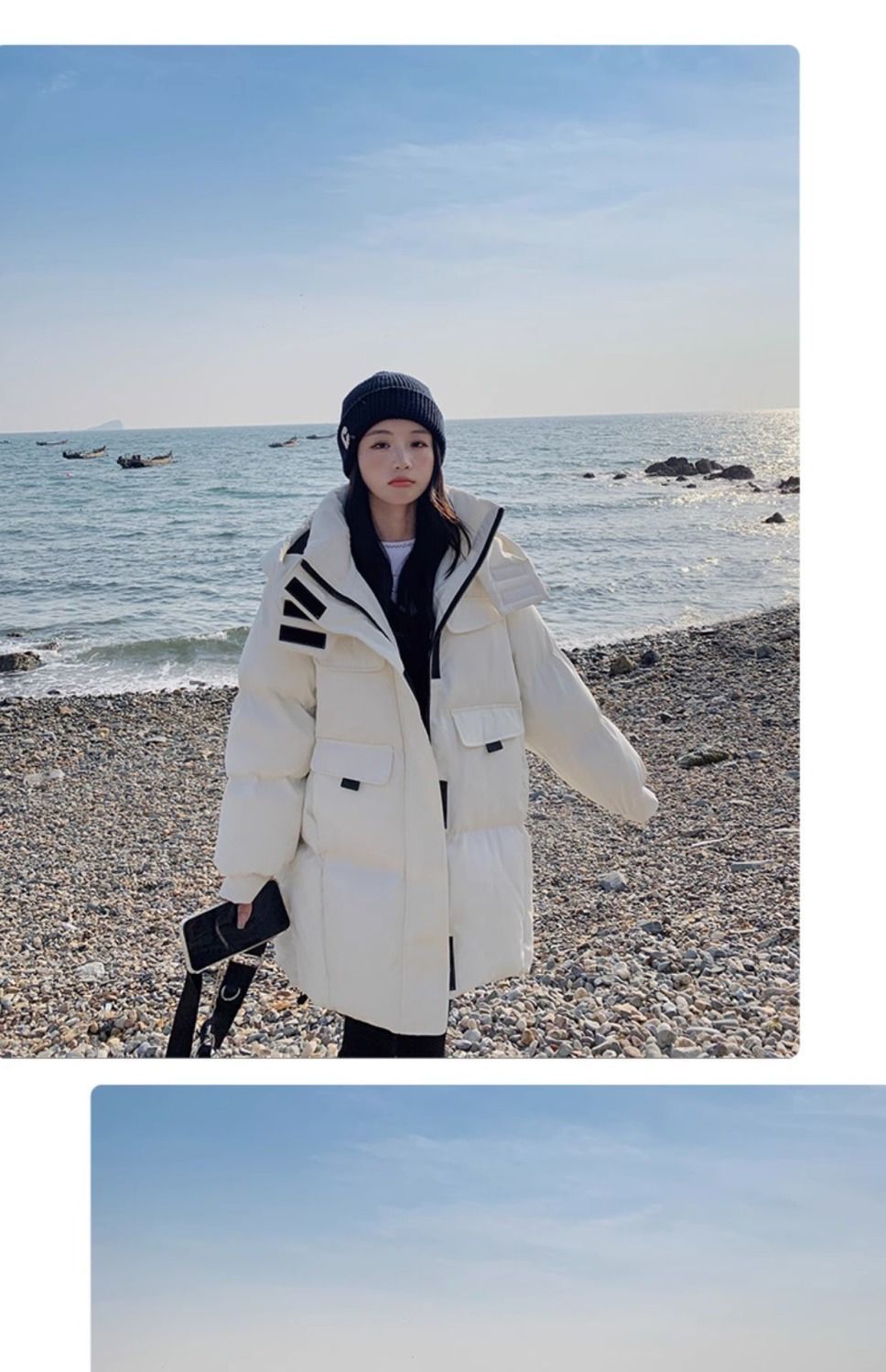 Bestseller hooded wine red down cotton-padded jacket for women, 2023 winter new thickened bread jacket, cotton-padded jacket, mid-length style pic 30