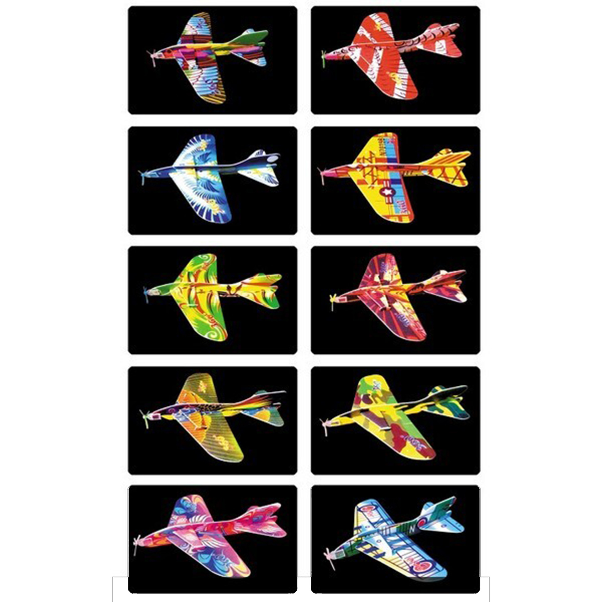 Assembling gliders, magic hand-throwing, hand-tossing, spinning planes, foam paper machines, small technological creations, diy science experiments pic 10