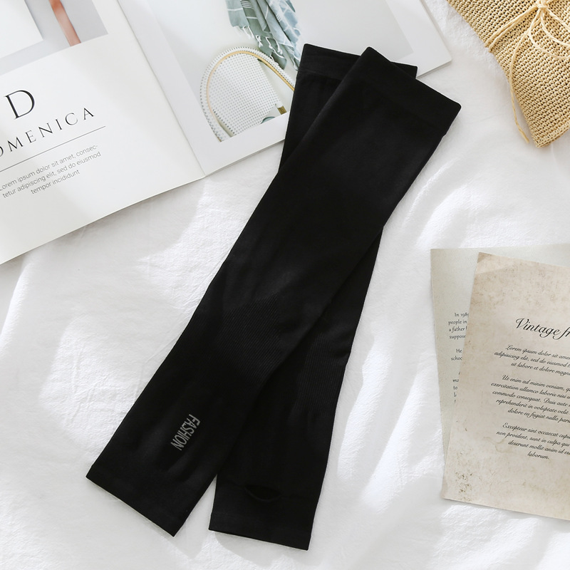 Wholesale and consignment of upgraded summer ice silk sleeve sun protection arm covers for both men and women, extended arm covers for driving and cycling pic 25