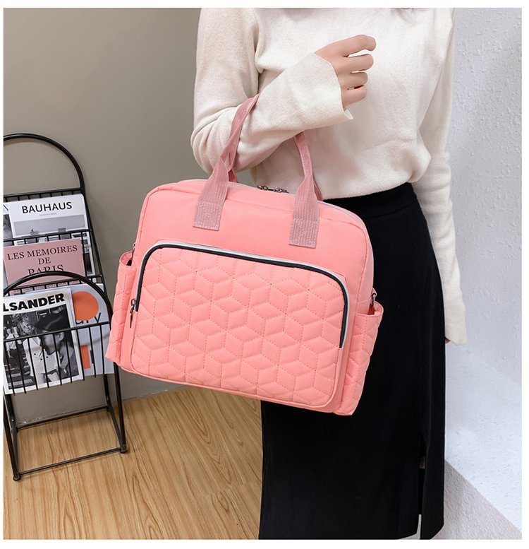 跨境时尚妈咪包女士单肩斜挎包妈妈大容量手提包待产包母婴包批发详情20