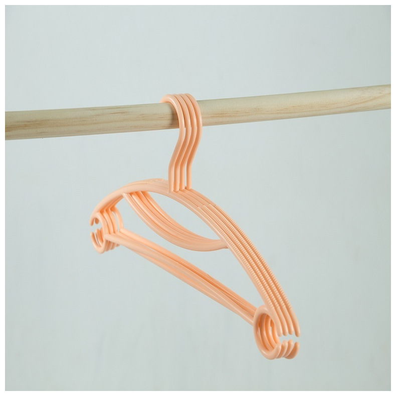 Rainbow-colored collar guard hanger, thickened plastic household hanger, clothes rack, clothes drying rack, clothes rack, clothes drying rack pic 58