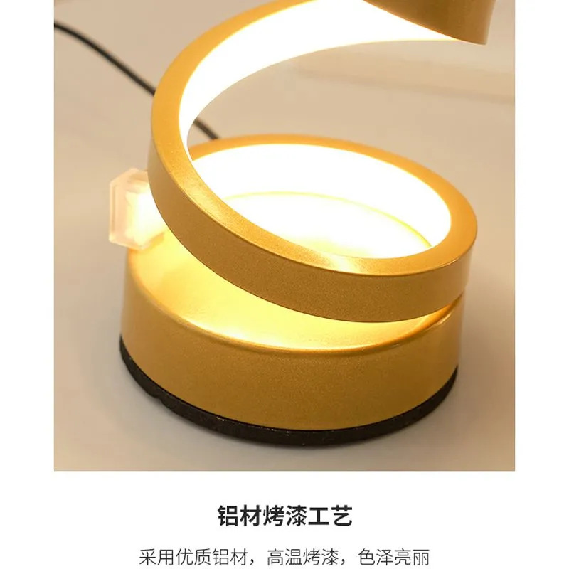 Nordic S-shaped table lamp, bedroom bedside lamp, LED creative strip ambient light, ins style, high appearance level, artistic night light pic 9