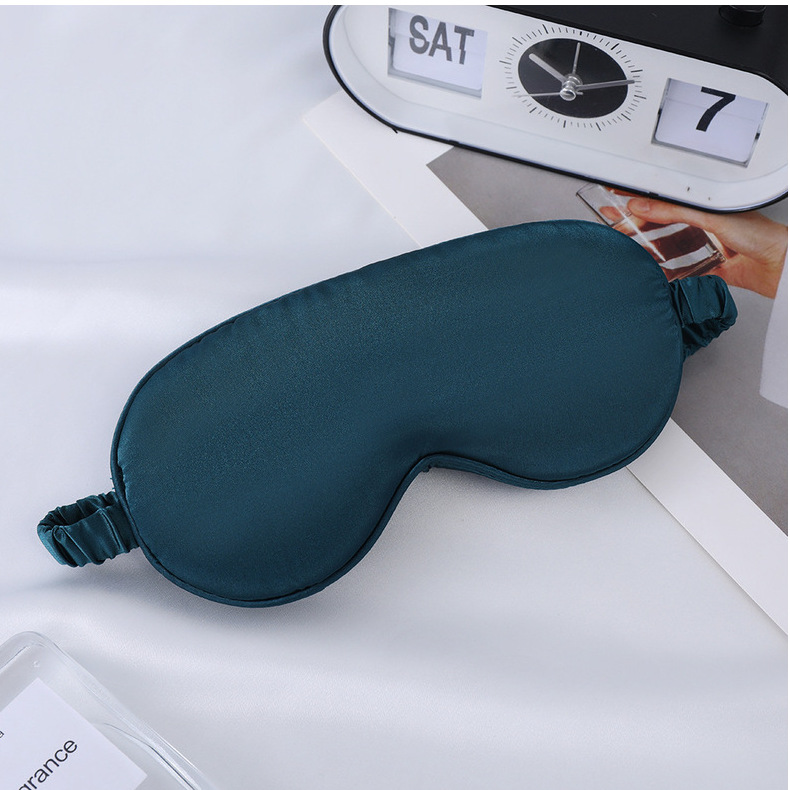 眼罩仿真丝双面桑蚕丝遮光睡眠眼罩加印logo户外出行必备现货批发详情58