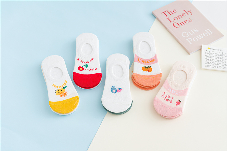 新款女隐形春夏女士袜子纯色防掉跟隐形袜点胶空调袜室内袜脚底袜详情57