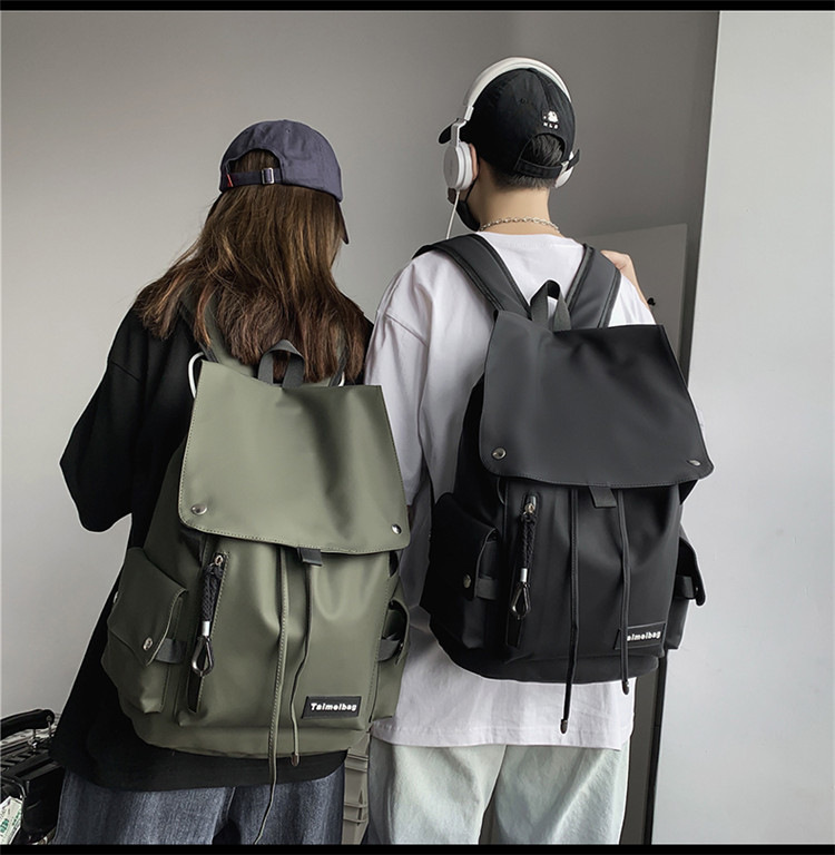 批发机车大容量防水学生书包新款双肩包跨境背包高级感潮牌休闲女详情16