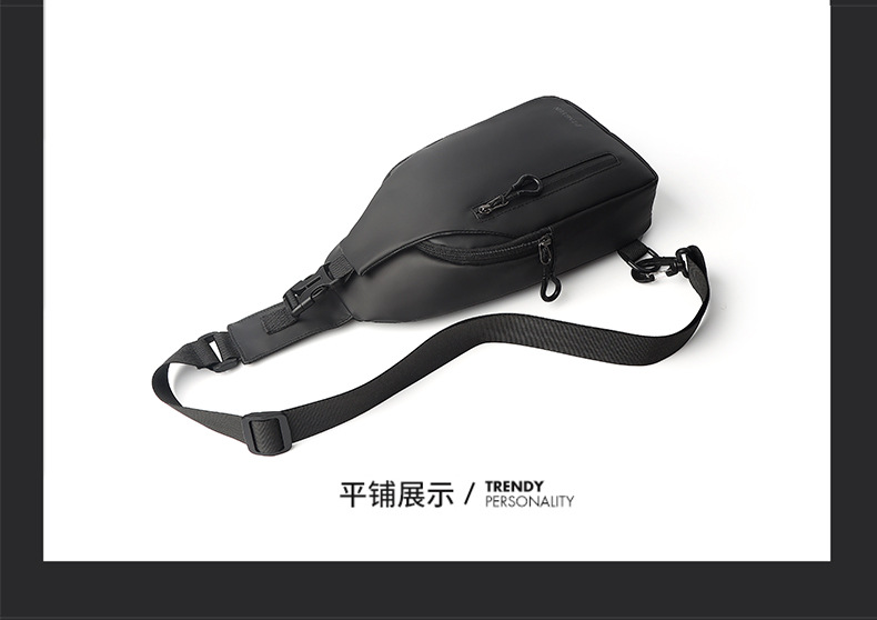 男包新款户外大容量男士胸包时尚简约休闲潮流单肩斜挎包批发代发详情23