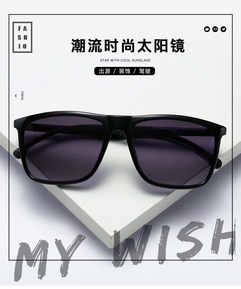 厂家新款跨境专供男女同款CARR***系列C51潮流时尚太阳镜新品眼镜详情1