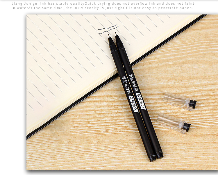 2020 New creative, personalized, and outstanding student full-needle gel pen, funny text plastic signature pen direct supply from the manufacturer pic 9