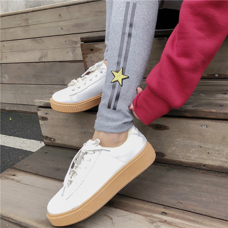 Spring new Korean-style side-striped five-star printed slimming nine-inch skinny pants pic 24
