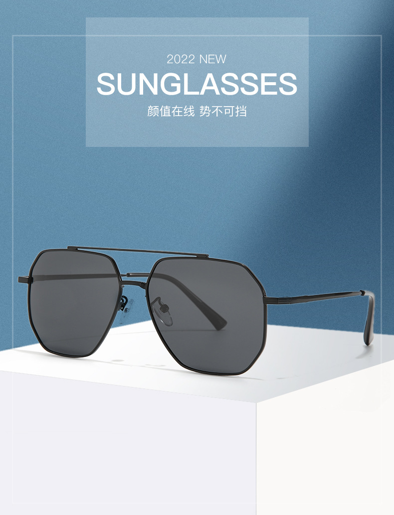 Classic retro metal polarized sunglasses of the same style as those for Xiaohongshu and Douyin live streaming, driving, fishing and UV protection sunglasses pic 18