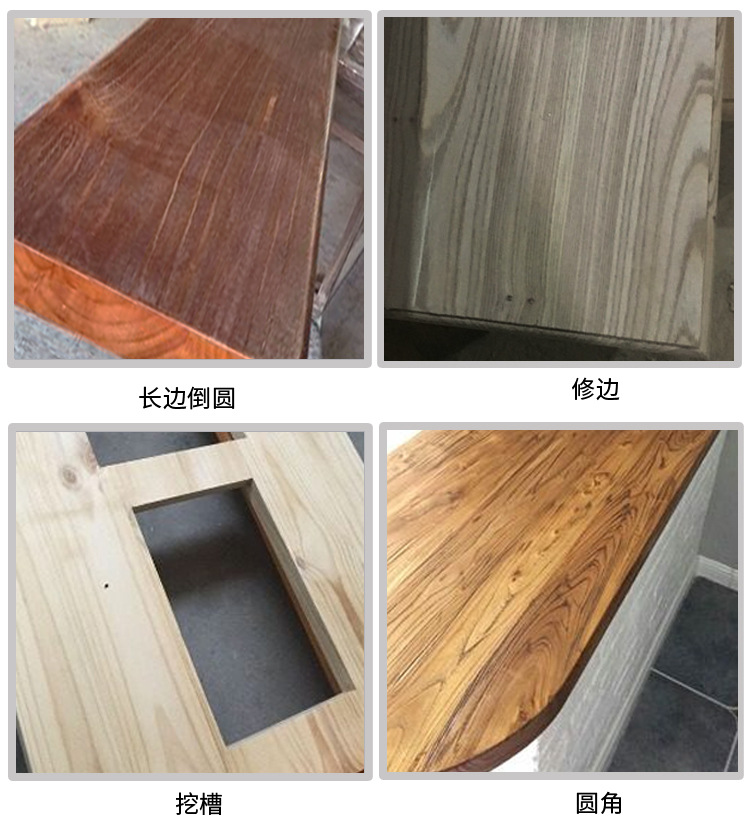 Ash wood, old elm wood, pine wood desktop boards, solid wood bar counters, dining tables, office and conference tables, solid wood and raw wood countertop panels pic 6