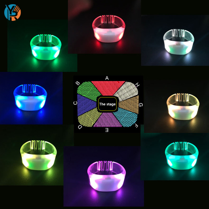 Factory wholesale led light-emitting wristbands, bar and party remote control fluorescent wristbands, concert spring light-emitting wristbands pic 9