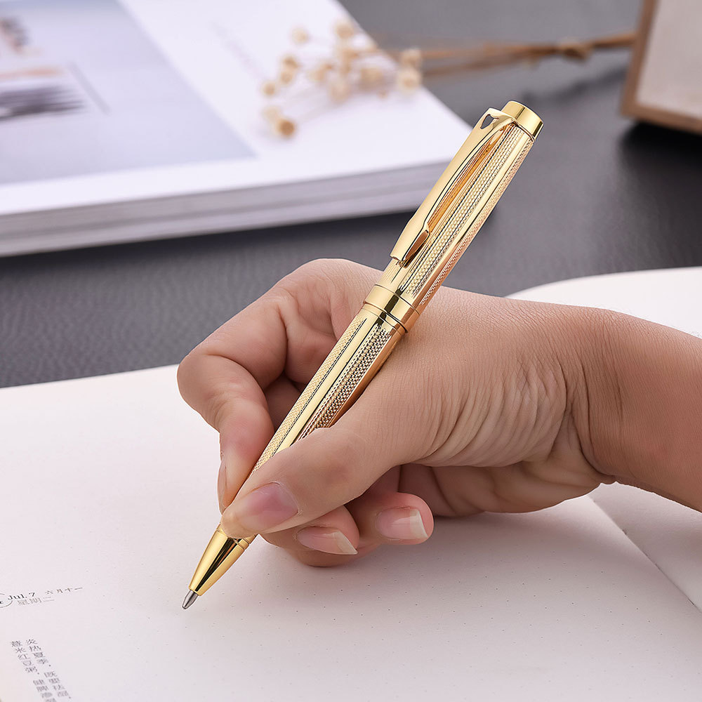 New fashionable and creative ballpoint pen, business ballpoint pen customization company LOGO, rose gold metal ballpoint pen pic 10