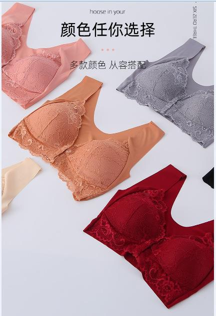 跨境外贸厂家批发前开扣大码无钢圈文胸大胸显小舒适透气女士内衣详情9