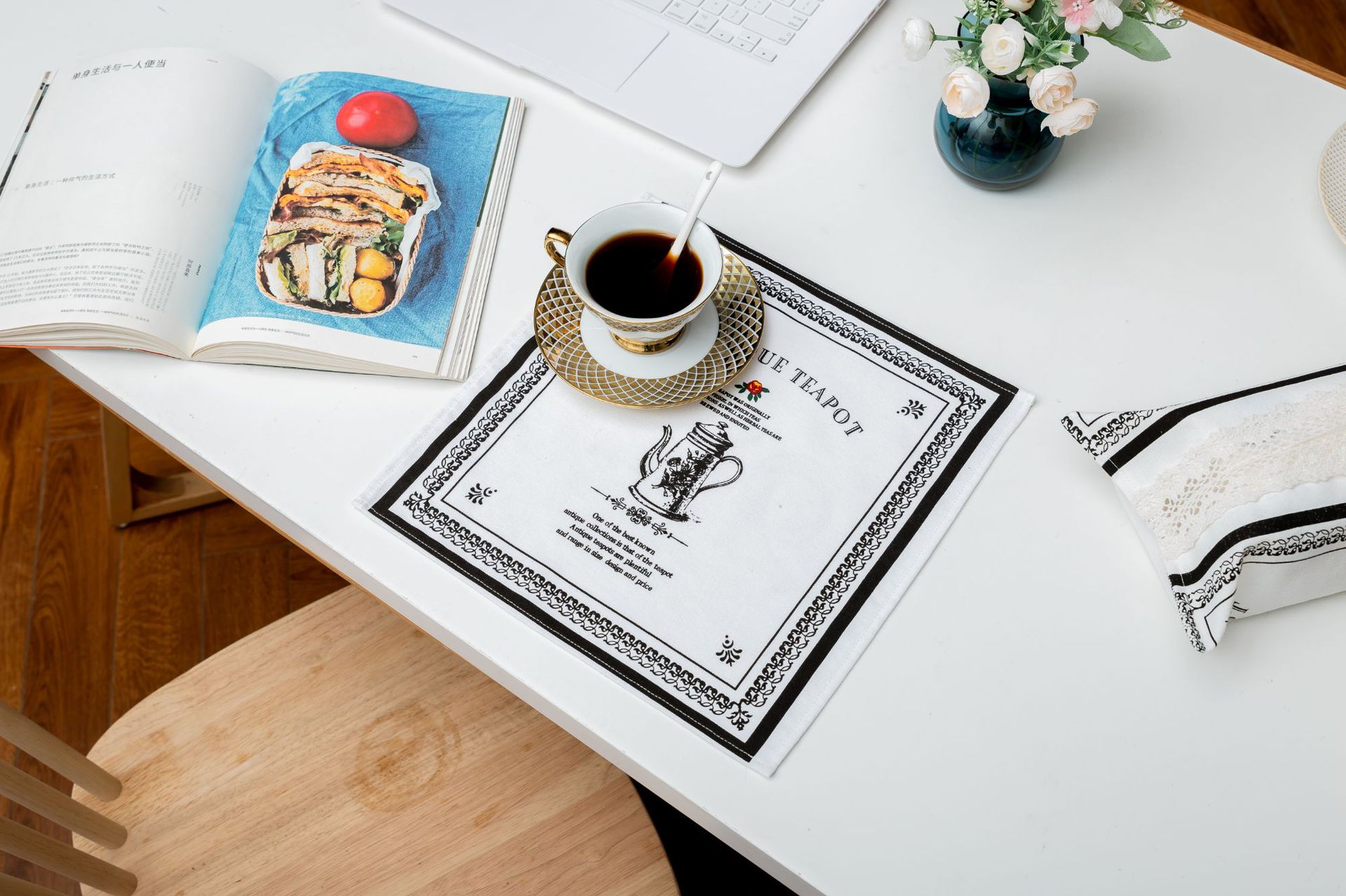 Nordic-style tea towels, placemats, cotton and linen fabric napkins, square home anti-slip napkins, cross-border food background cloth pic 20